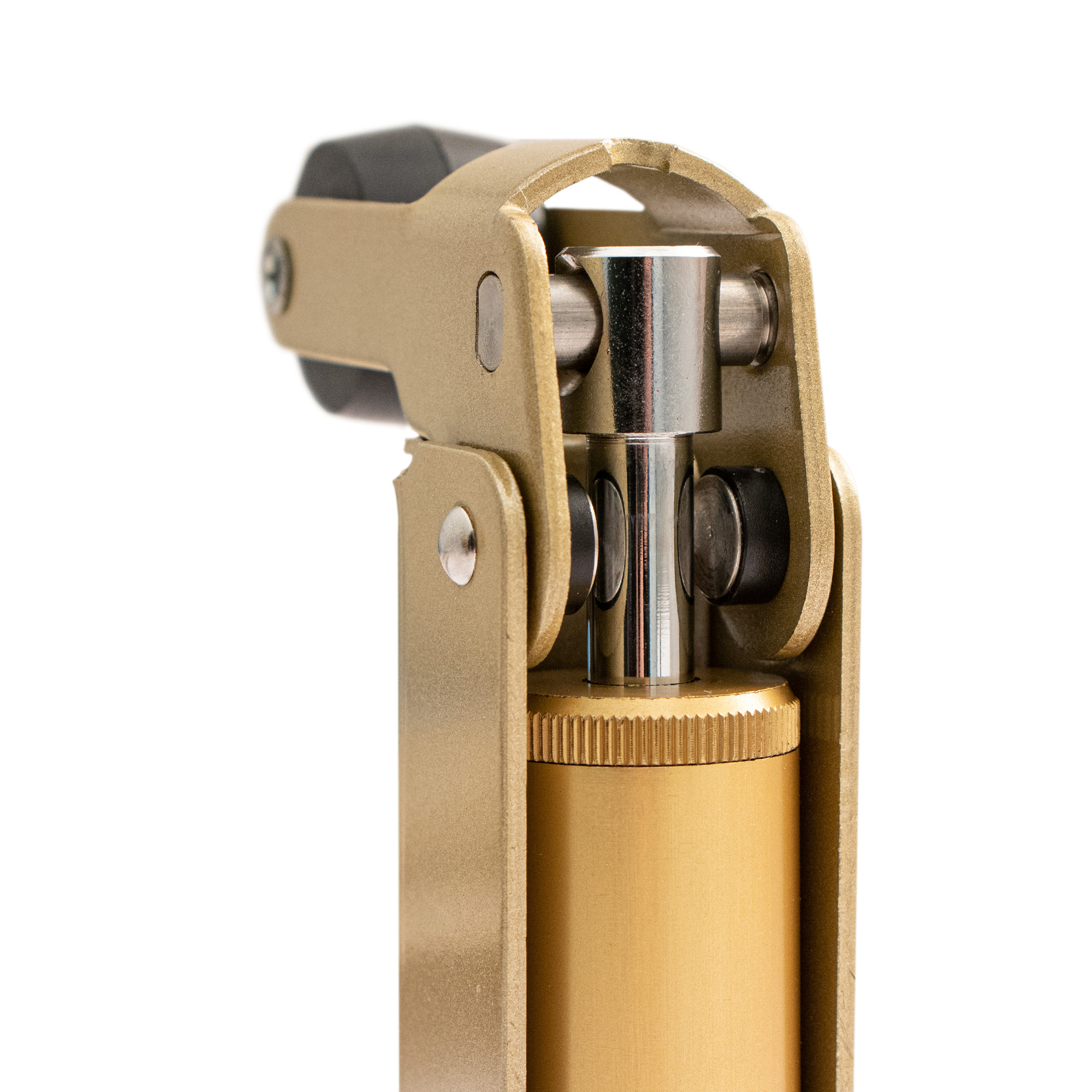 Frein de rétention Réglable force 60 a 80 N aluminium anodisé or, pour porte jusqu’à 80 KG. - Jaune / doré - imagine 2