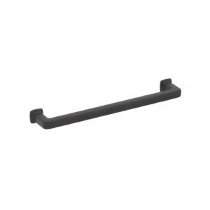 Poignée pour meubles en zamac Entraxe 160mm Vernis noir mat Lot de 6 – Zamak