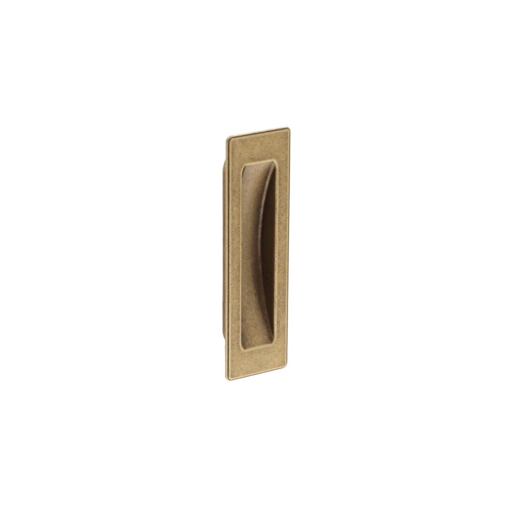 Poignée encastrée en zamac Entraxe 96mm Florence antique - Marron, Zamak