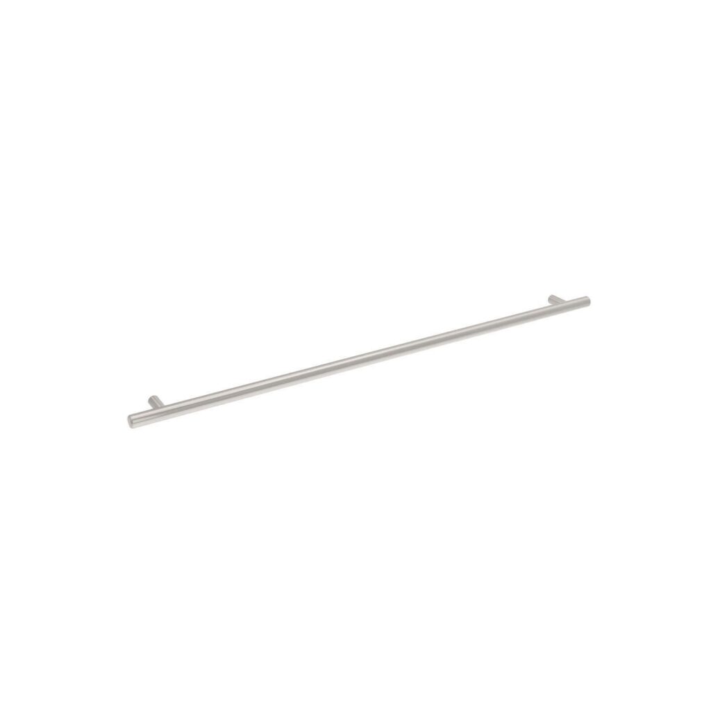 Poignée pour meubles en Acier Entraxe 480mm finition Nichel satiné Lot de 25 - Gris / argent, Acier inoxydable