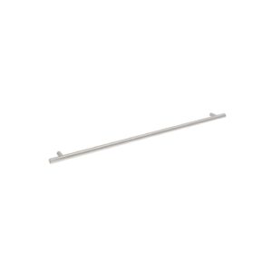 Poignée pour meubles en Acier Entraxe 480mm finition Nichel satiné – Gris / argent, Acier inoxydable
