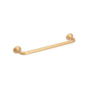 Poignée pour meubles en zamac Entraxe 160mm Alucover laiton Lot de 25 – Jaune / doré, Zamak