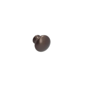 Bouton pour meubles en zamac Diamètre 25mm Brun alu – Marron, Zamak