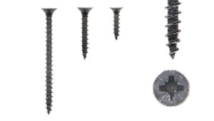 1 kit composés de 3 vis 35x16 + 3 vis 4x25 + 3 vis 4x50 Fer noir vintage Lot de 25 - Zinc