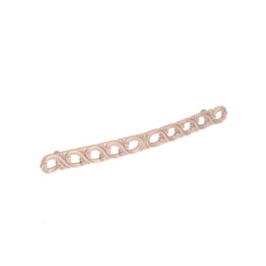 Poignée pour meubles en zamac Entraxe 192mm Or mat rose - Zamak