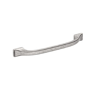Poignée pour meubles en zamac Entraxe 128mm Vieil argent brillant Lot de 6 – Gris / argent, Zamak