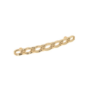 Poignée pour meubles en zamac Entraxe 128mm plaqué or - Jaune / doré, Zamak