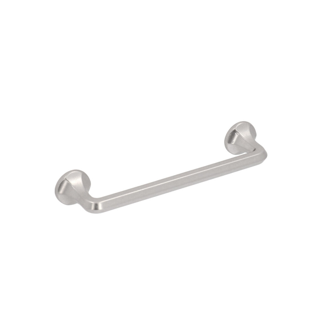 Poignée pour meubles en zamac Entraxe 128mm Nickel millésimé - Gris / argent, Zamak