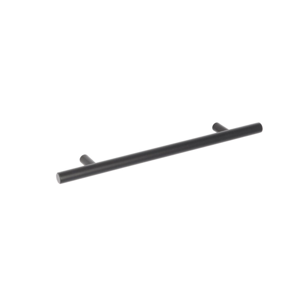 Poignée pour meubles en Acier inox Entraxe 160mm finition Vernis noir mat Lot de 25 - Acier inoxydable