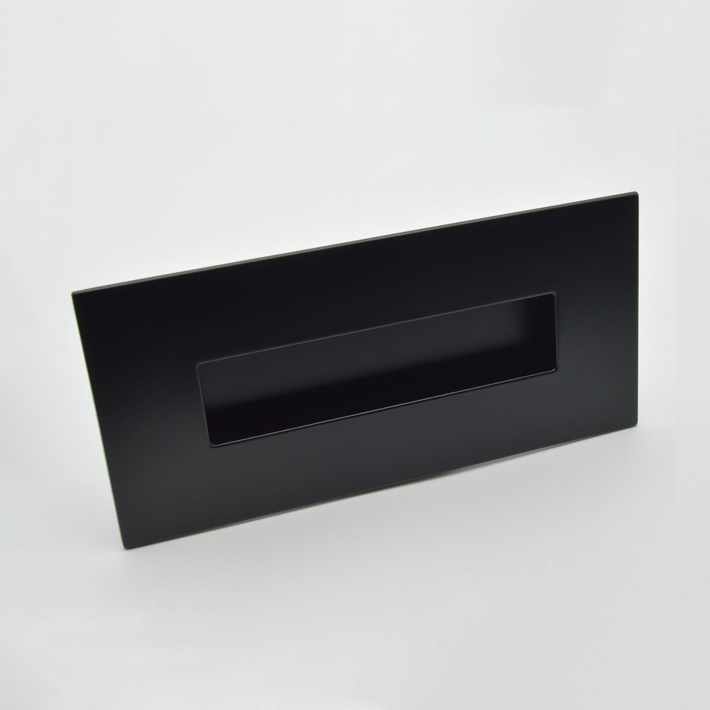 Poignée cuvette rectangulaire de meuble en zamac 155x73 mm NOIR MAT - Zamak - Afbeelding 4