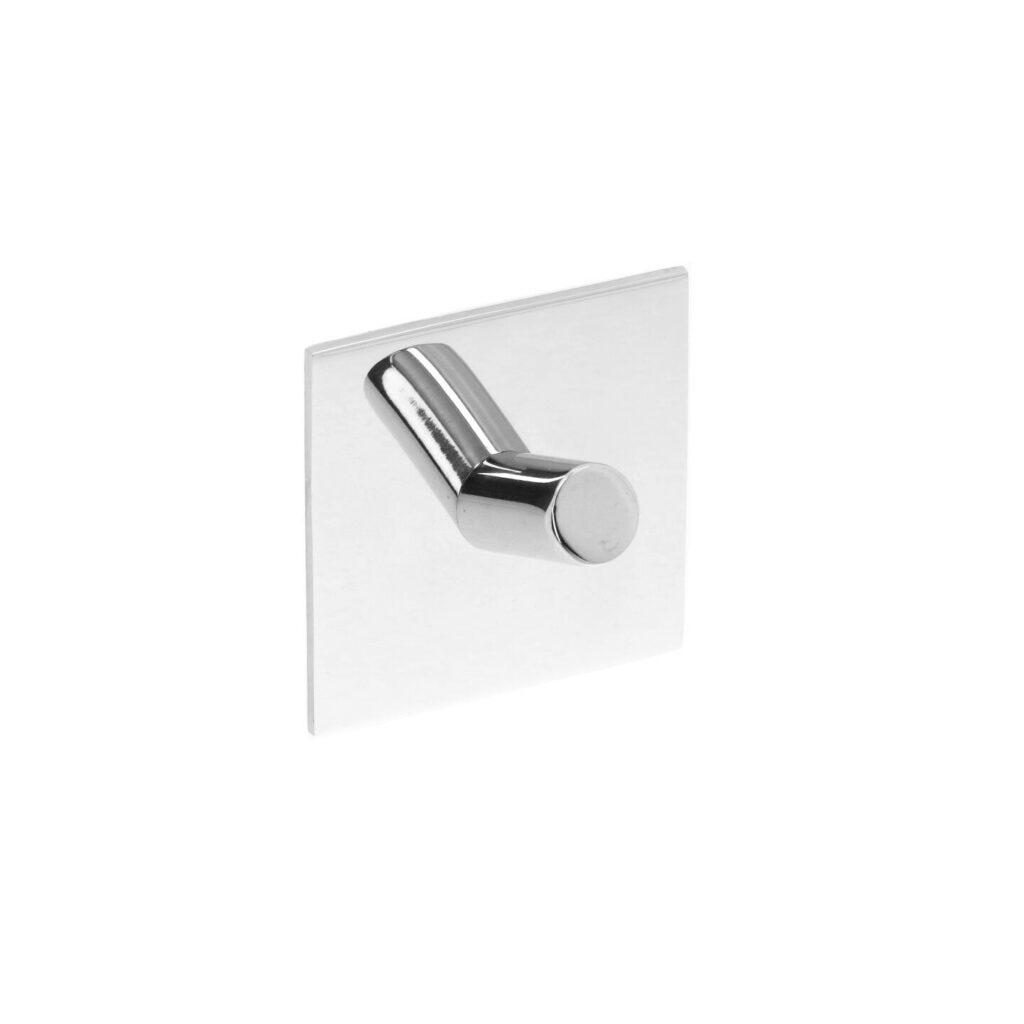 Portemanteau en Acier inox Diamètre 50mm x 27 mm chrome poli - Gris / argent, Acier inoxydable