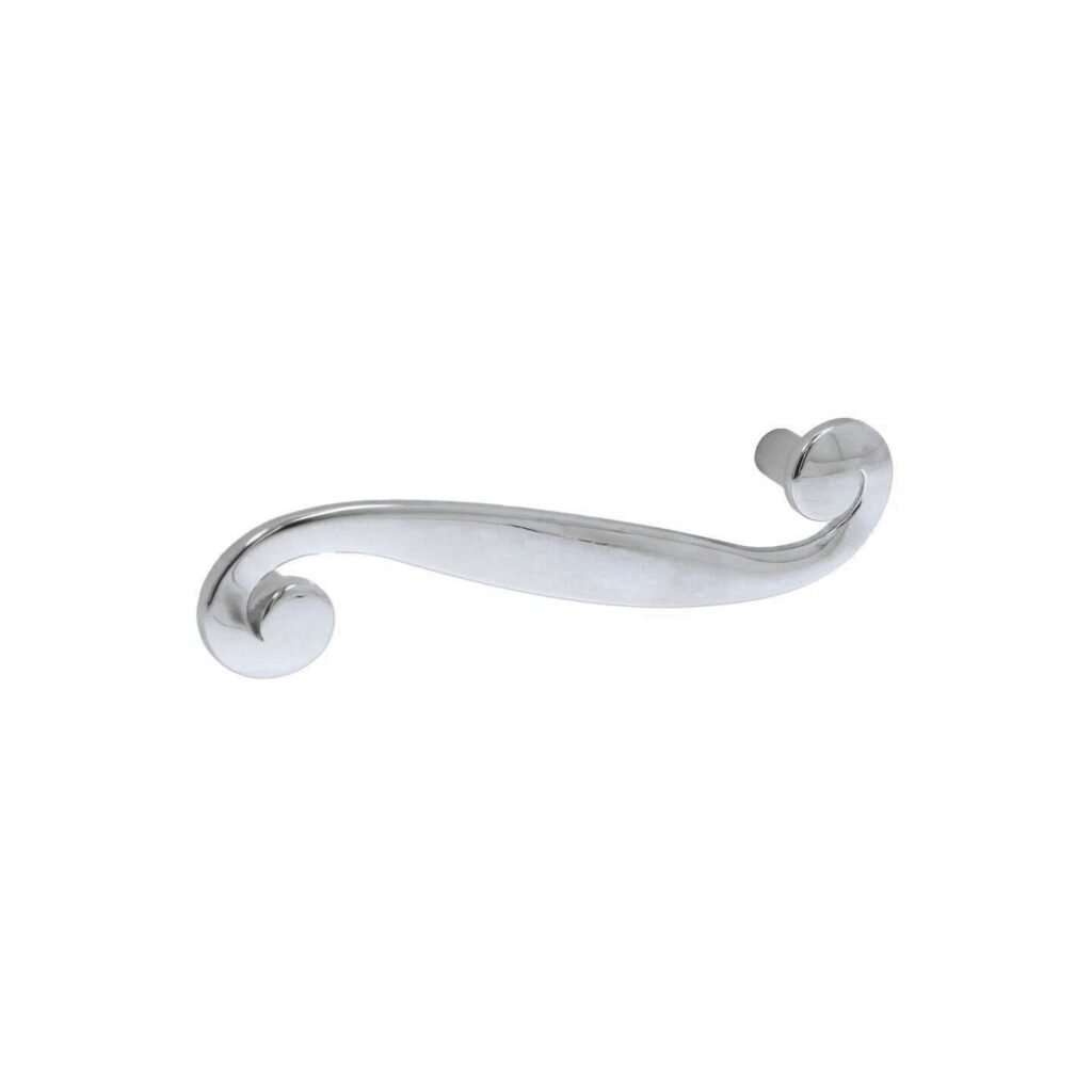 Poignée pour meubles en zamac Entraxe 96mm chrome poli - Gris / argent, Zamak