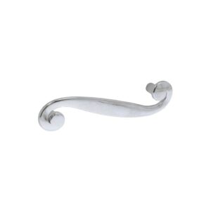 Poignée pour meubles en zamac Entraxe 96mm chrome poli Lot de 6 – Gris / argent, Zamak