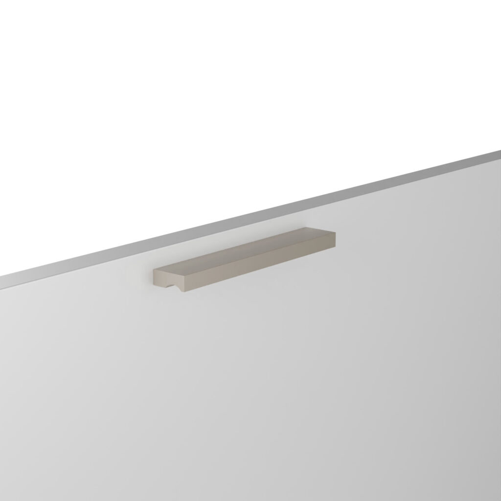 Poignée pour meubles en zamac Entraxe 96mm finition nickel galvanisé - Gris / argent, Zamak
