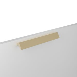 Poignée pour meubles en zamac Entraxe 160mm finition Laiton Galver – Jaune / doré, Zamak