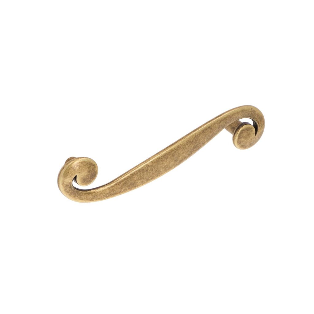 Poignée pour meubles en zamac Entraxe 96mm Florence antique Lot de 6 - Marron, Zamak