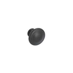 Bouton pour meubles en zamac Diamètre 30mm Vernis noir mat – Zamak
