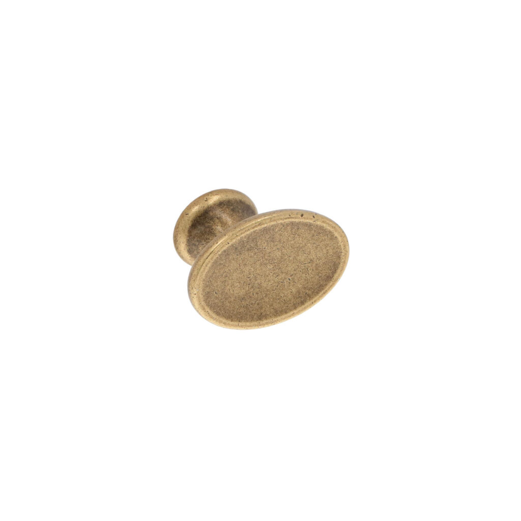 Bouton pour meubles en zamac Diamètre 42mm x 27 Florence antique - Marron, Zamak