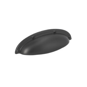 Poignée pour meubles en zamac Entraxe 64mm Vernis noir mat – Zamak