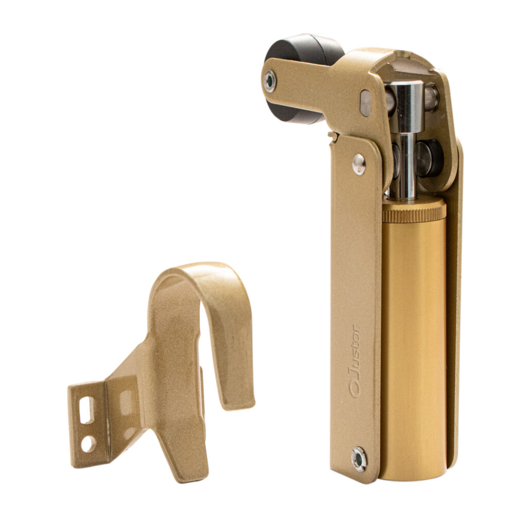 Frein de rétention force 115 N, en aluminium anodisé or, pour porte jusqu’à 100 KG. - Jaune / doré