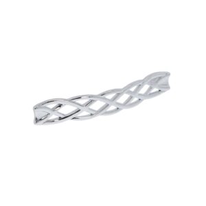 Poignée pour meubles en zamac Entraxe 128mm chrome poli Lot de 6 – Gris / argent, Zamak