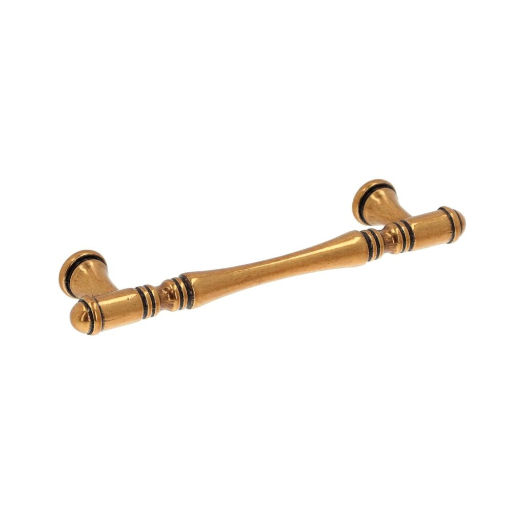 Poignée pour meubles en zamac Entraxe 96mm orvale Lot de 6 - Marron, Zamak