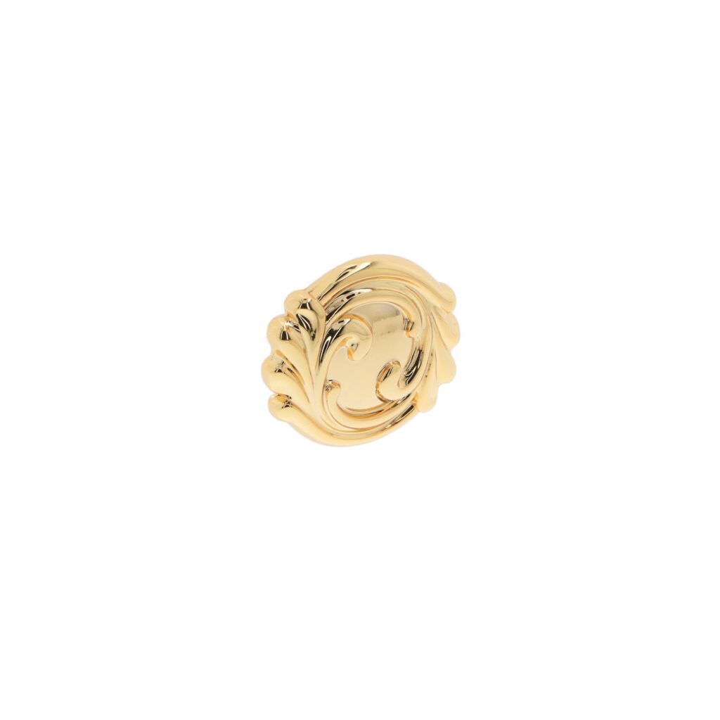 Bouton pour meubles en zamac Diamètre 33mm plaqué or Lot de 25 - Jaune / doré, Zamak