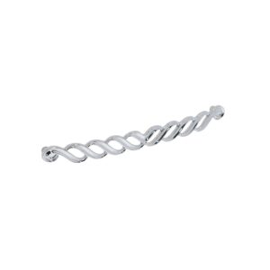 Poignée pour meubles en zamac Entraxe 224mm chrome poli – Gris / argent, Zamak