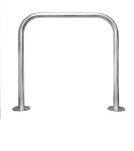 Support vélos tubulaire sans barre tansversale fixation a visser - Gris / argent, Acier
