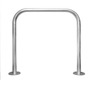 Support vélos tubulaire sans barre tansversale fixation a visser - Gris / argent, Acier