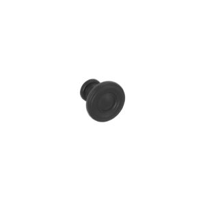 Bouton pour meubles en zamac Diamètre 25mm Vernis noir mat – Zamak