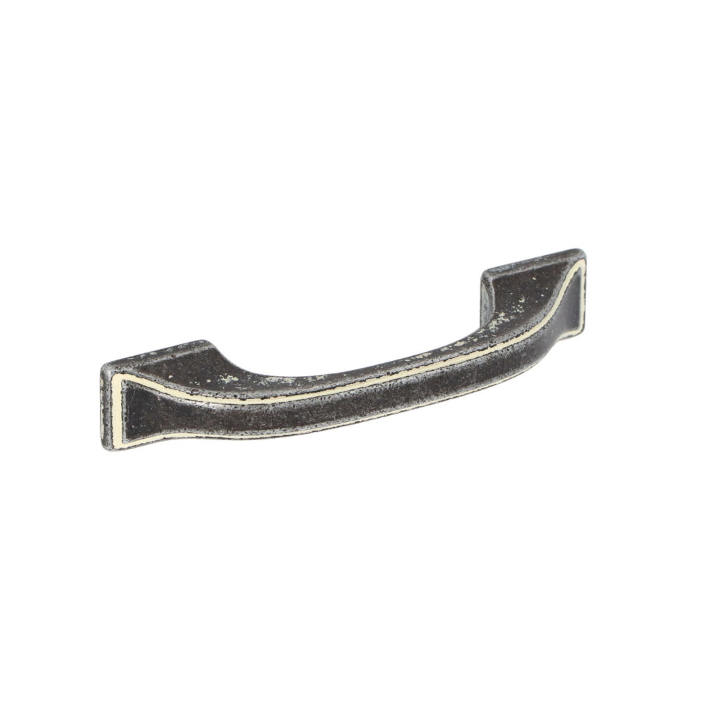 Poignée pour meubles en zamac Entraxe 64mm Ivoire rustique - Gris / argent, Zamak