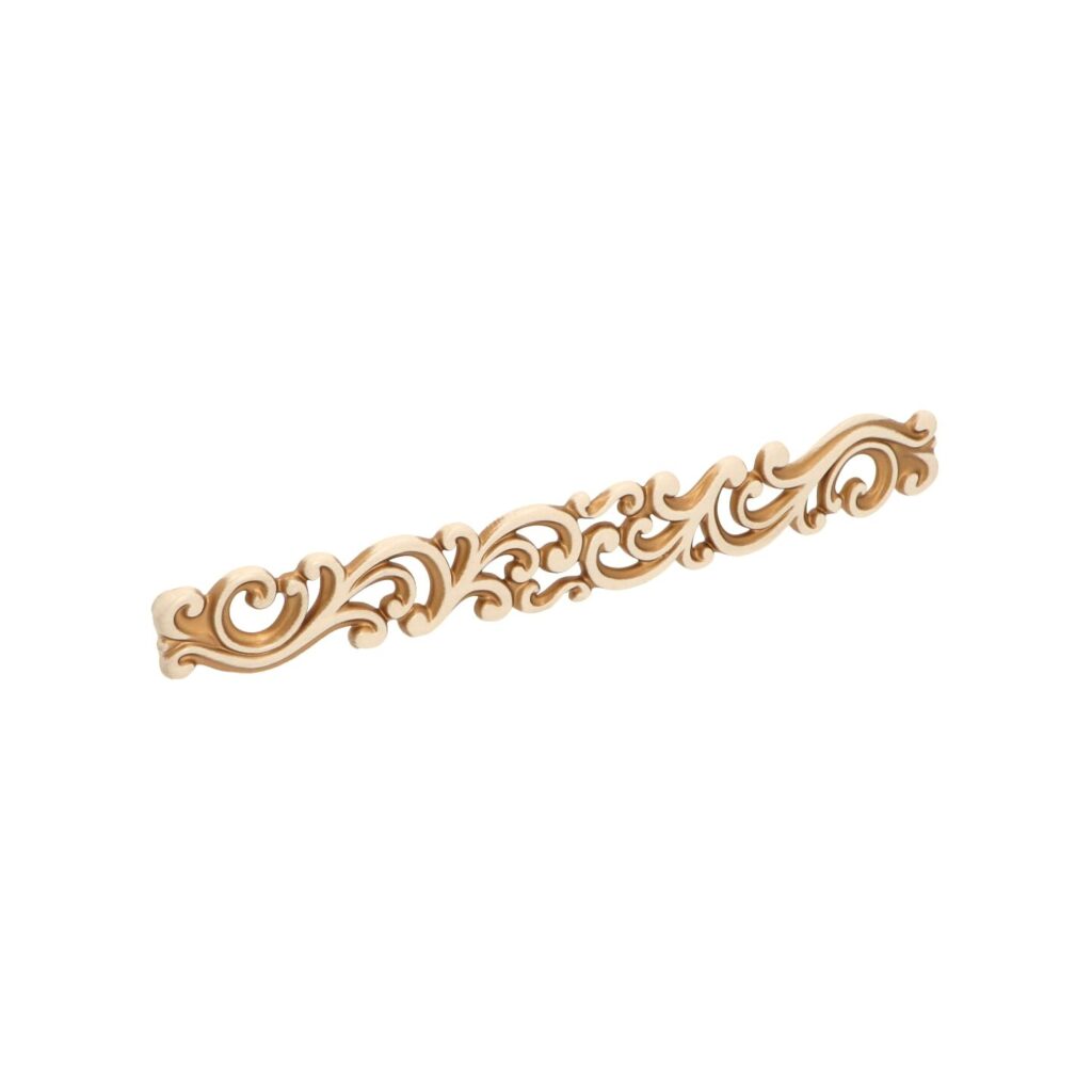 Poignée pour meubles en zamac Entraxe 192mm Patine royale en or ivoire Lot de 25 - Beige, Zamak