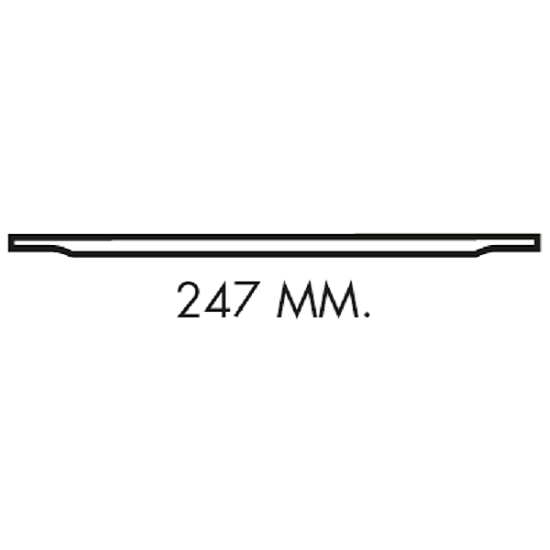 Poignée de meuble profil en aluminium Entraxe 247x14x18mm Or Satiné - Jaune / doré - Afbeelding 3