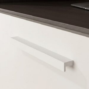 Poignée de meuble profil en aluminium Entraxe 1097x14x18mm Blanc Mat