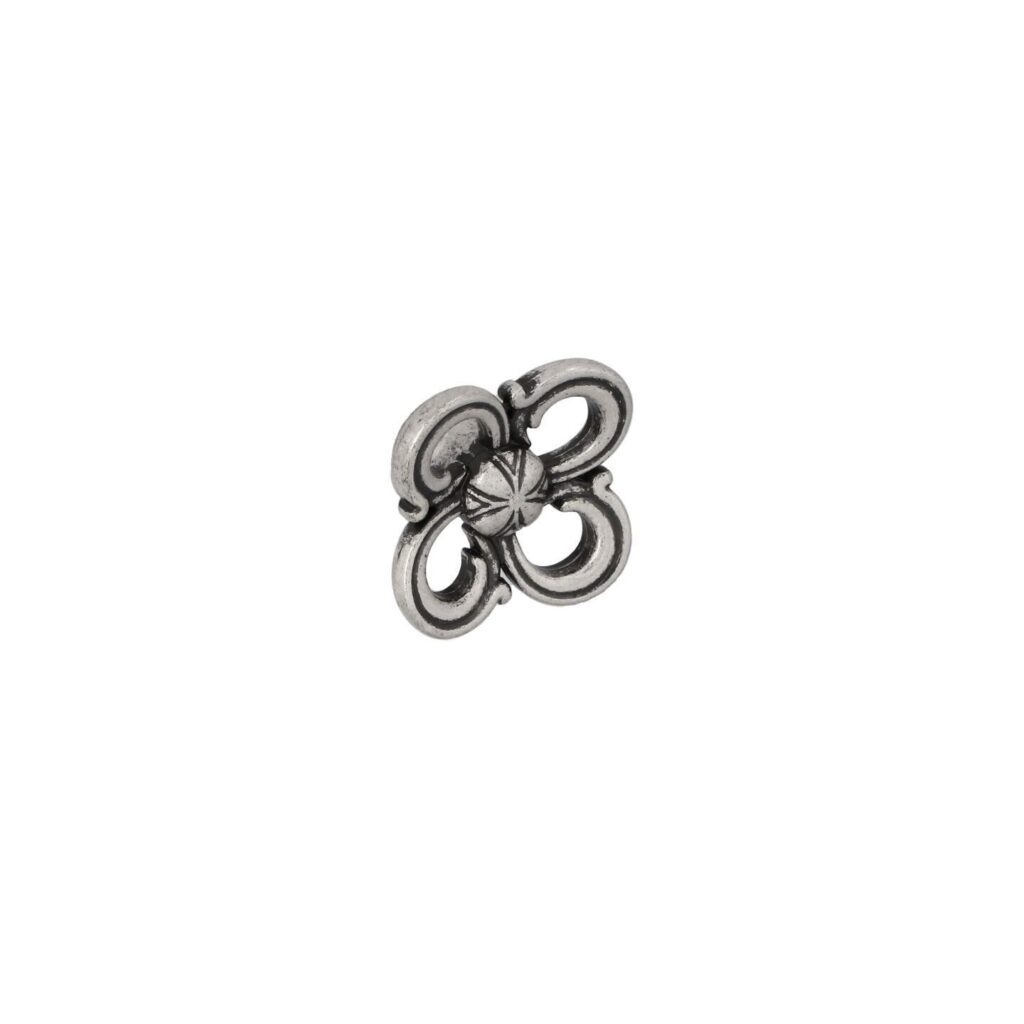 Bouton pour meubles en zamac Diamètre 31mm x 20 Vieil argent brillant - Gris / argent, Zamak