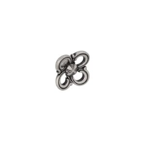 Bouton pour meubles en zamac Diamètre 31mm x 20 Vieil argent brillant – Gris / argent, Zamak