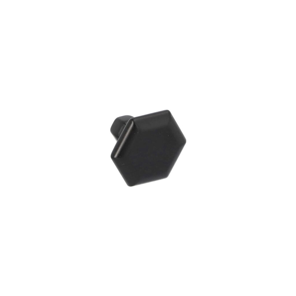 Bouton pour meubles en zamac Diamètre 35mm Vernis noir mat - Zamak