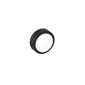 Bouton pour meubles en zamac et Porcelaine Diamètre 34mm Vernis noir mat – Zamak
