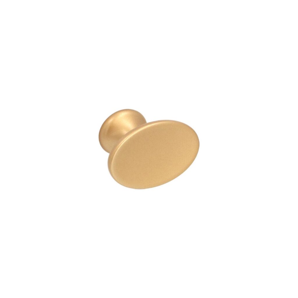 Bouton pour meubles en zamac Diamètre 42mm x 27 Alucover laiton - Jaune / doré, Zamak