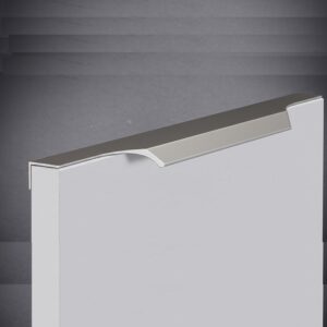 Poignée de meuble profil en aluminium Entraxe 997x16x40mm Chrome Mat - Gris / argent