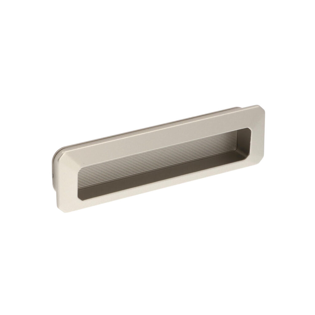 Poignée encastrées en zamac Entraxe 128mm Alucover platine - Anthracite, Zamak