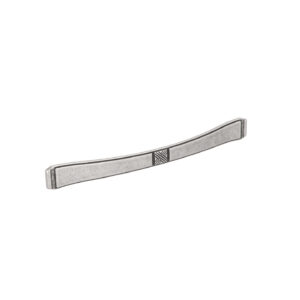 Poignée pour meubles en zamac Entraxe 224mm Vieil argent brillant – Gris / argent, Zamak