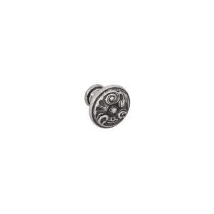 Bouton pour meubles en zamac Diamètre 25mm Vieil argent brillant - Gris / argent, Zamak