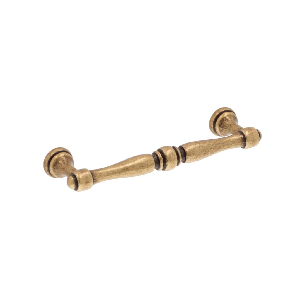 Poignée pour meubles en zamac Entraxe 96mm Florence antique Lot de 6 - Marron, Zamak