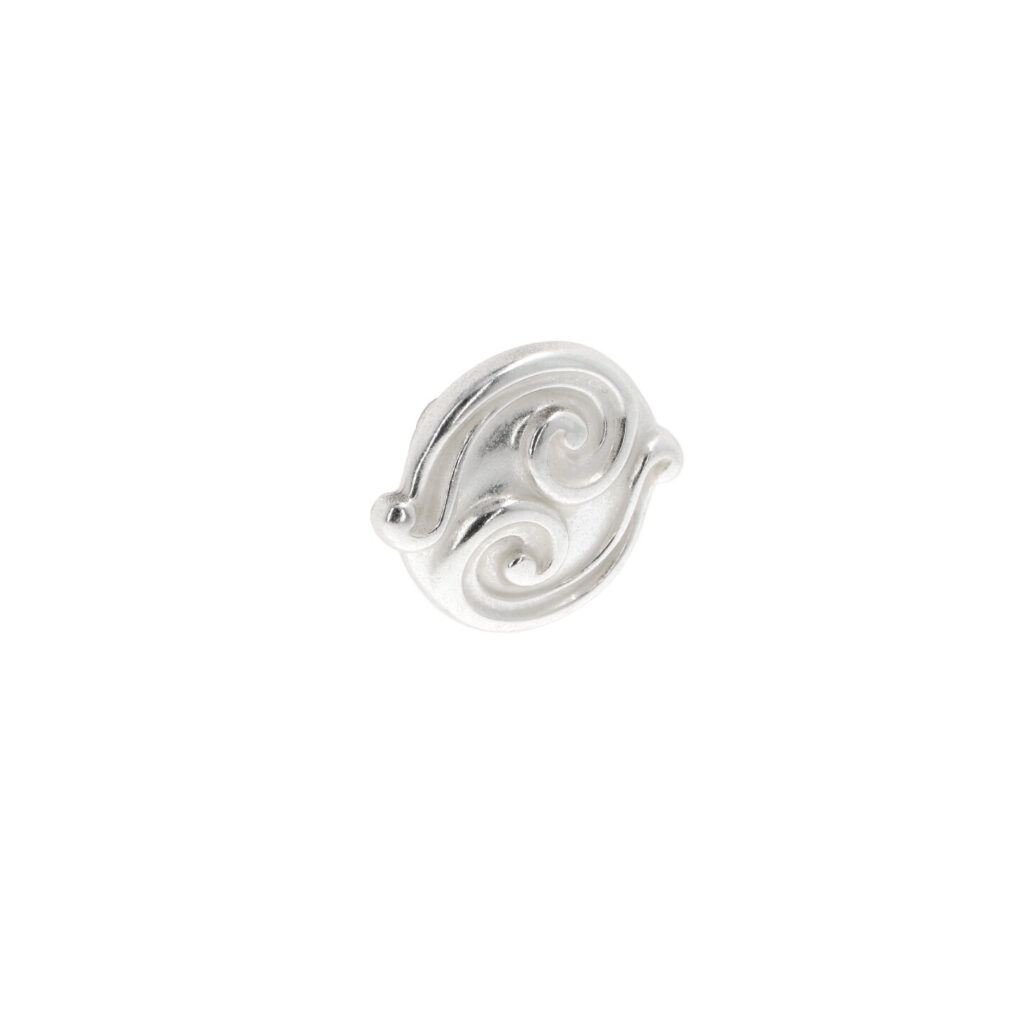 Bouton pour meubles en zamac Diamètre 35mm Venise argenté Lot de 25 - Gris / argent, Zamak