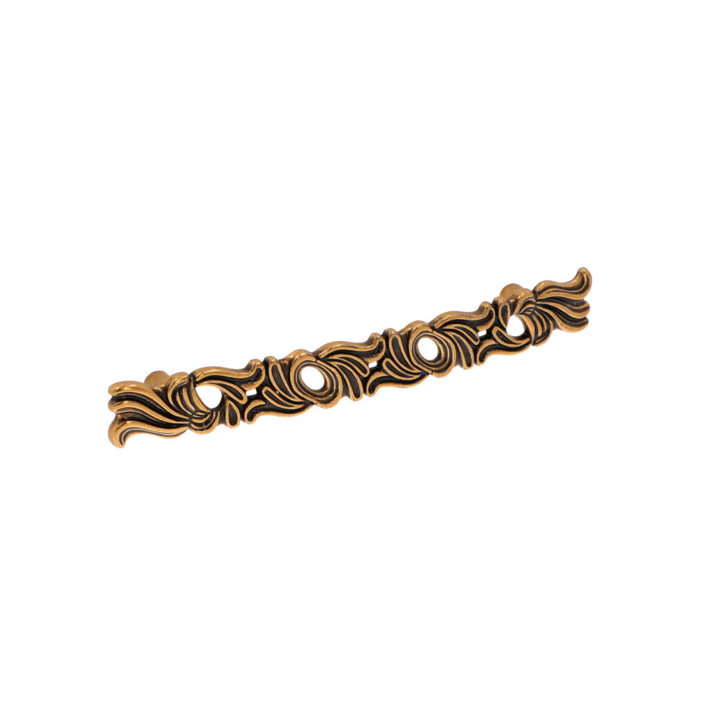 Poignée pour meubles en zamac Entraxe 128mm orvale - Orange / cuivré, Zamak