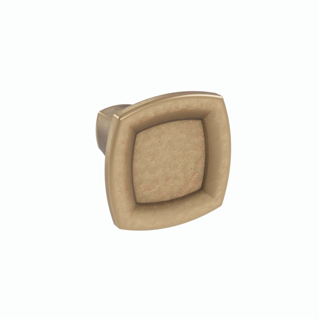 Bouton pour meuble en zamac Diamètre 30mm finition Florence antique - Marron, Zamak