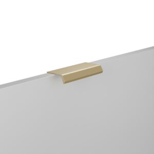 Poignée pour meubles en zamac Entraxe 64mm finition Laiton Galver – Jaune / doré, Zamak