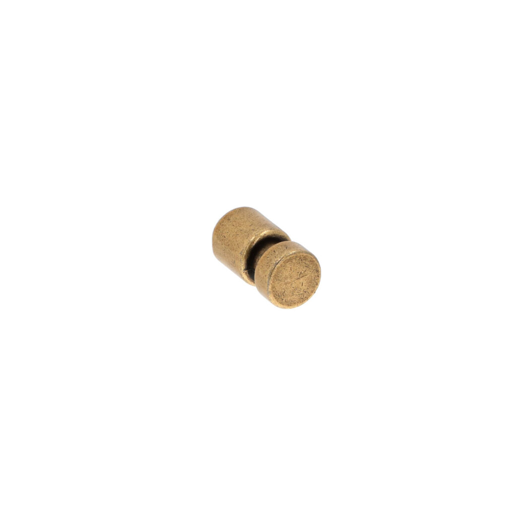 Bouton pour meubles en zamac Diamètre 15mm Florence antique Lot de 25 - Marron, Zamak